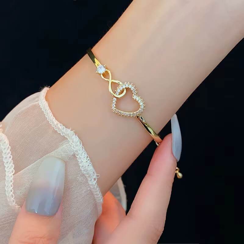 😍Pulsera De Corazón Infinito♾️ Carta dedicatoria Hija + Cajita GRATIS🎁