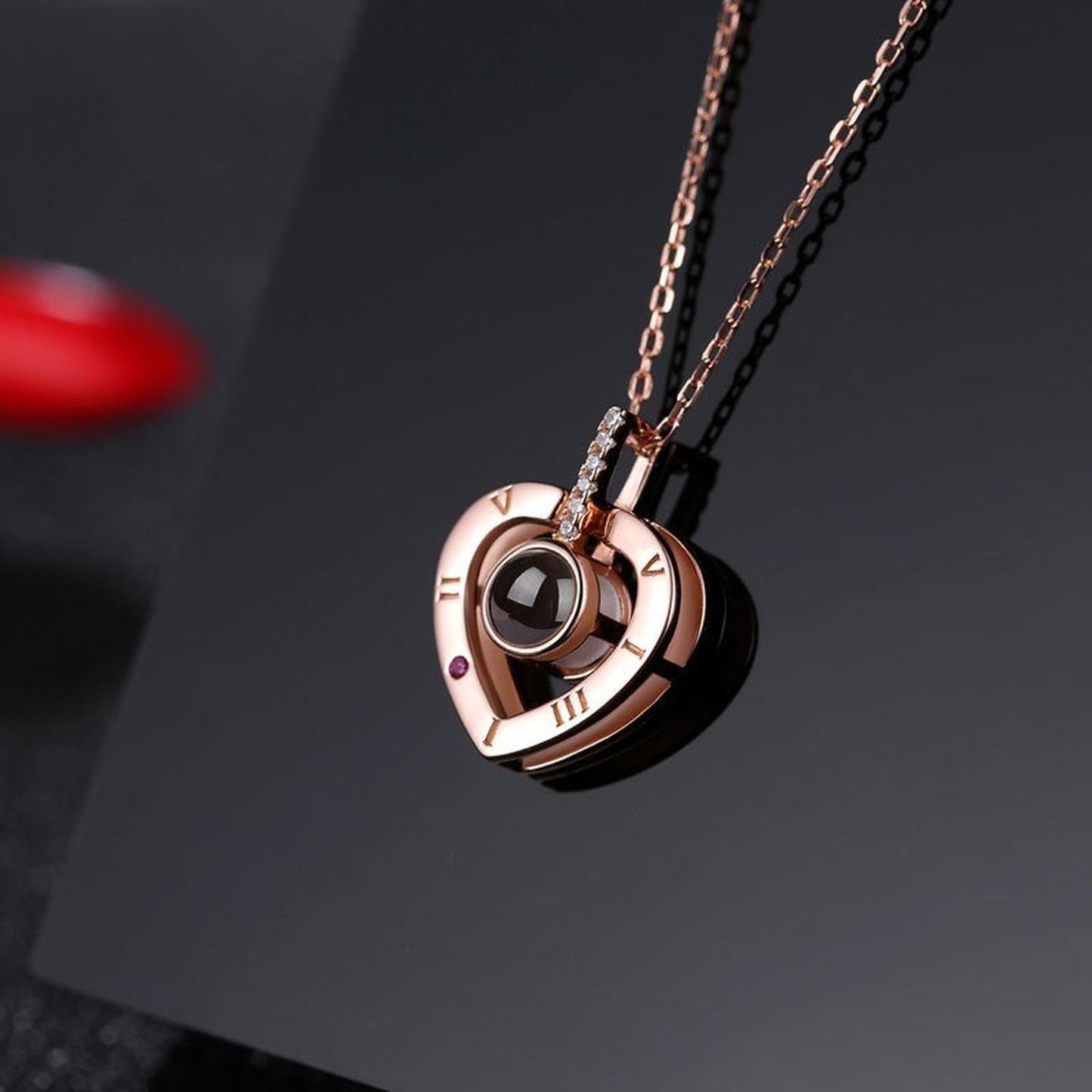 Collar Te Amo en 100 idiomas 💖 + Cajita Regalo GRATIS🎁