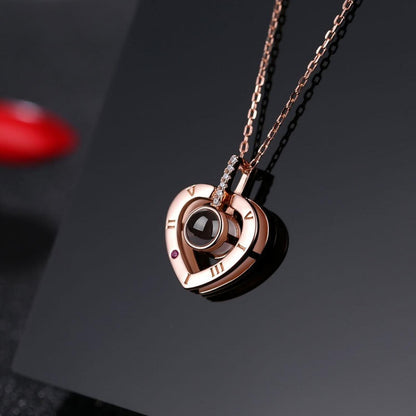 Collar Te Amo en 100 idiomas 💖 + Cajita Regalo GRATIS🎁