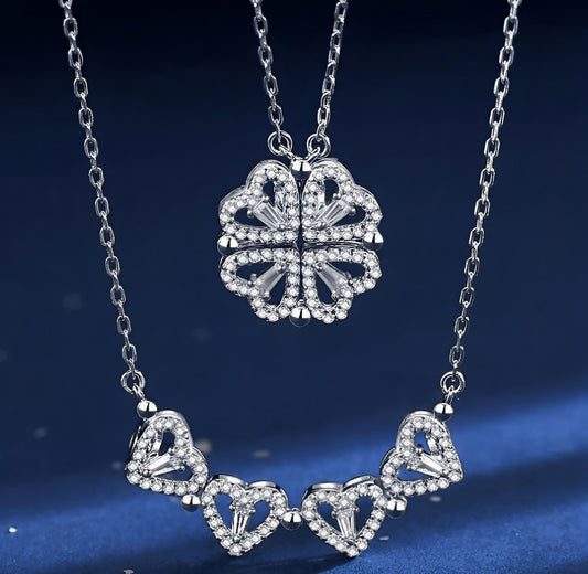 Collar de Corazón y tréboles