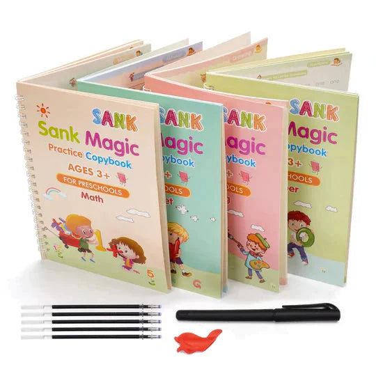 🎉 OFERTA Día de los Niños!✨ KIT x4 Cuadernos de Caligrafía Montessori