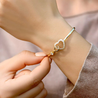 😍Pulsera De Corazón Infinito♾️ Carta dedicatoria Hija + Cajita GRATIS🎁