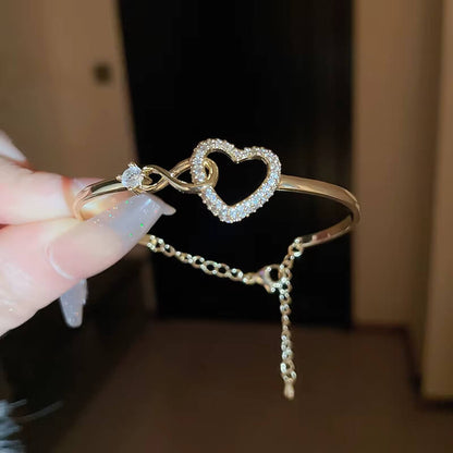 😍Pulsera De Corazón Infinito♾️ Carta dedicatoria Hija + Cajita GRATIS🎁
