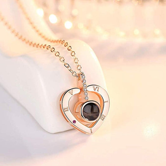 Collar Te Amo en 100 idiomas 💖 + Cajita Regalo GRATIS🎁